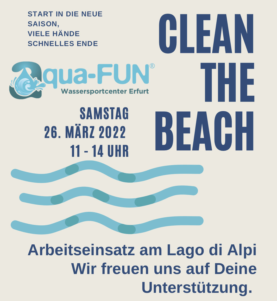 Vorbereitung Saisonstart - Arbeitseinsatz am Lago di Alpi