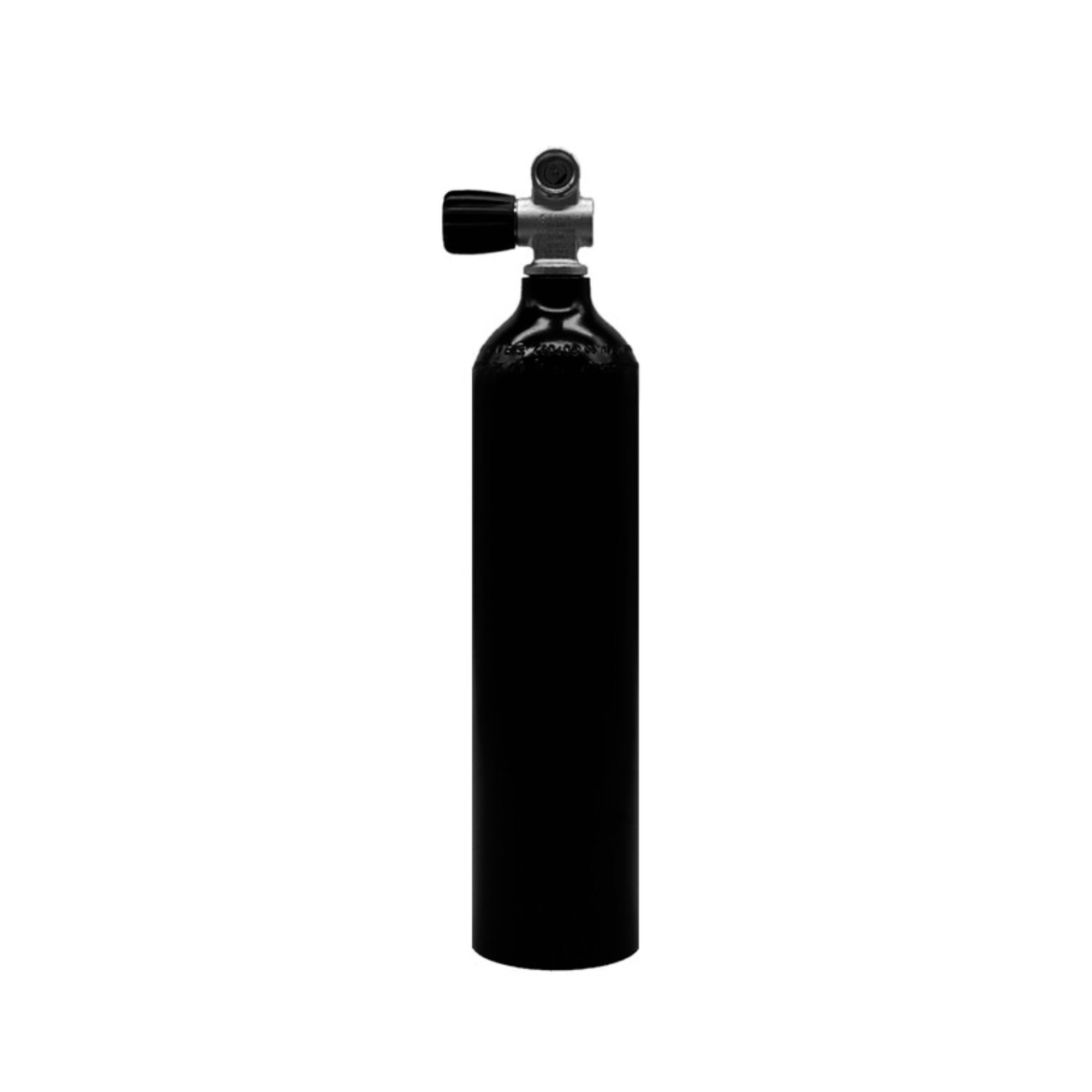 2L Tauchflasche ALU mit Ventil 232 Bar schwarz