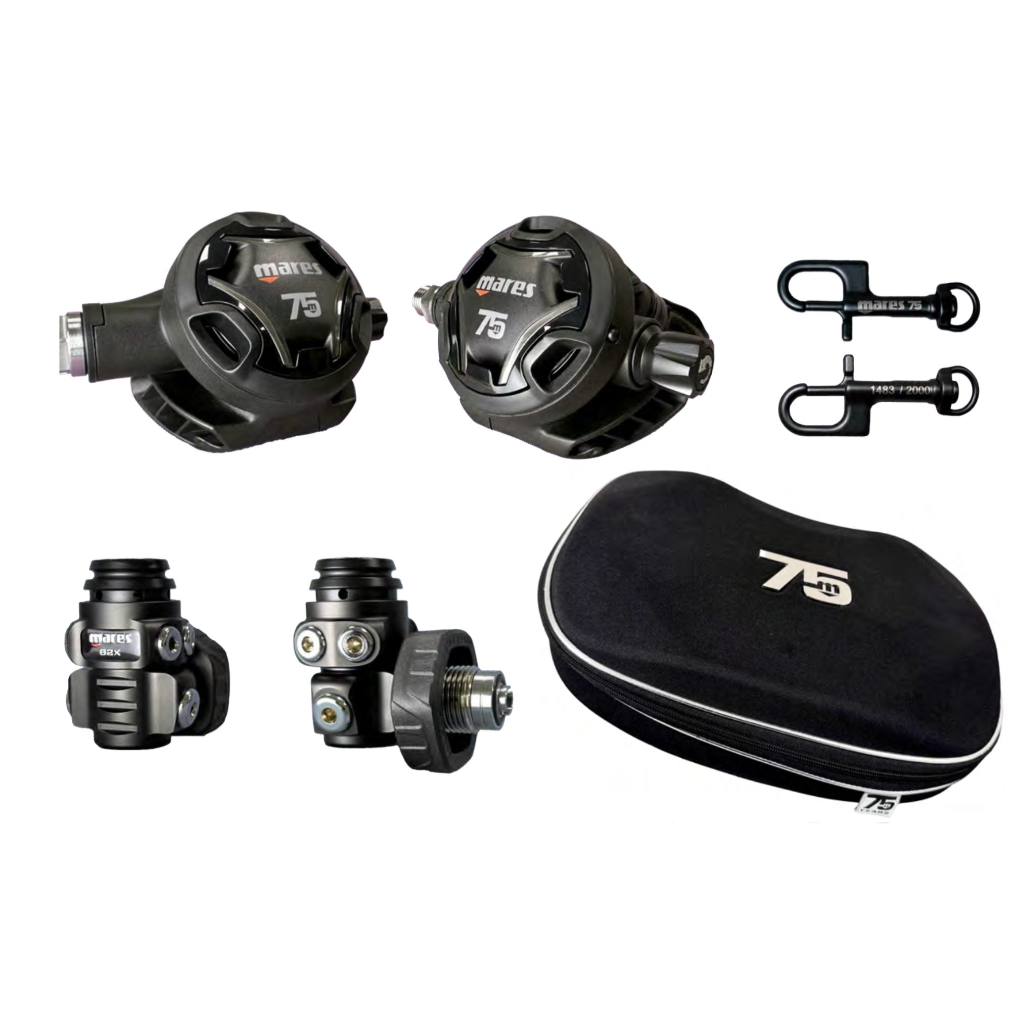 75 Jahre Mares Sonderedition Atemregler 62X mit DUAL ADJ