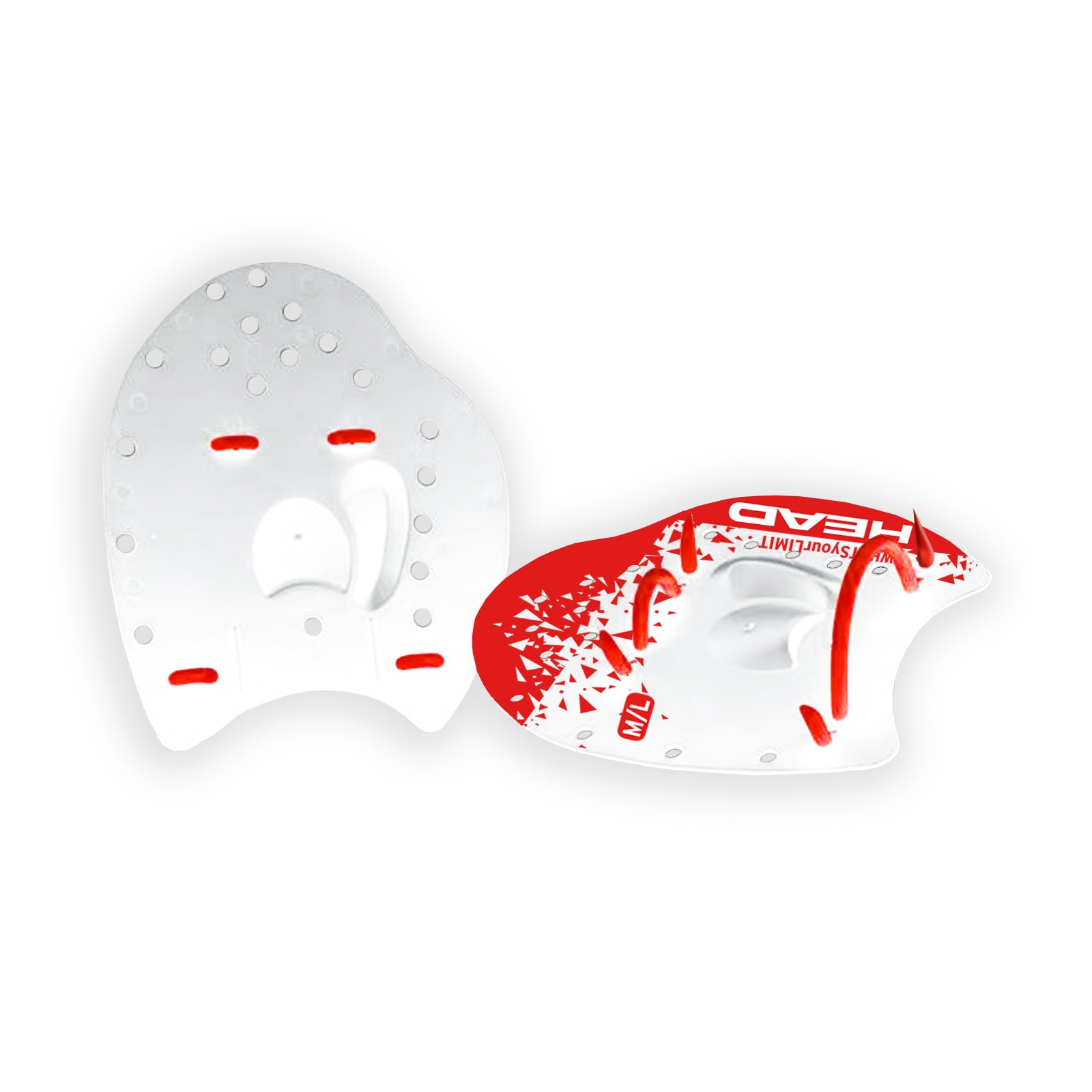 FLAT PADDLES Bi-Colors weiss-rot