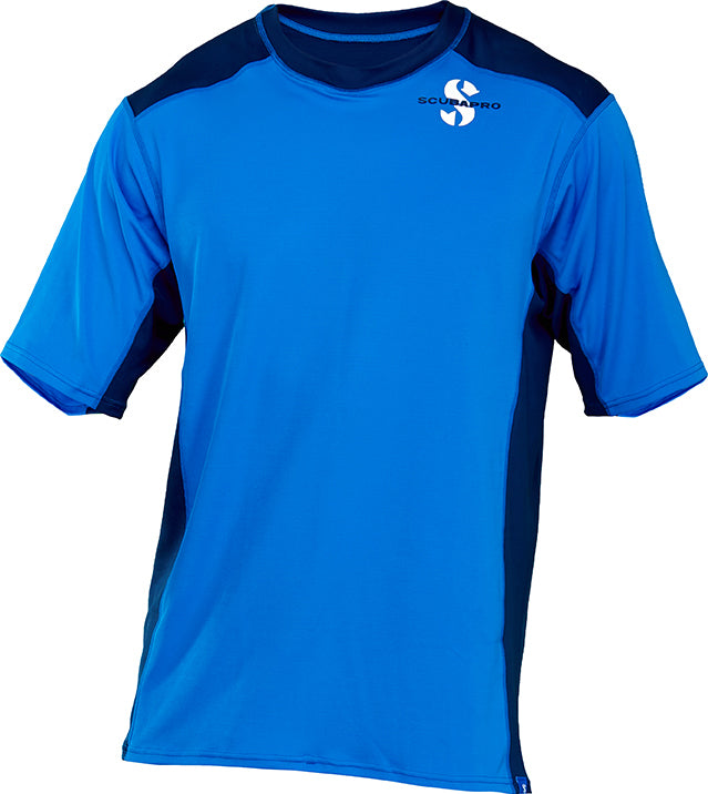 AEGEAN C-FLOW Rashguard blau kurzarm - Scubapro