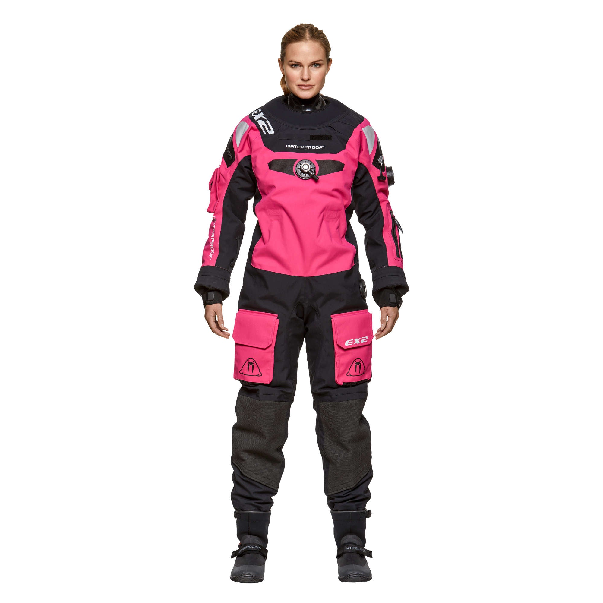 EX2 Trockentauchanzug Damen in rosa von Waterproof
