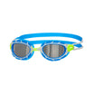 ZOGGS Schwimmbrille Predator Titanium verspiegelt blau/lime in small