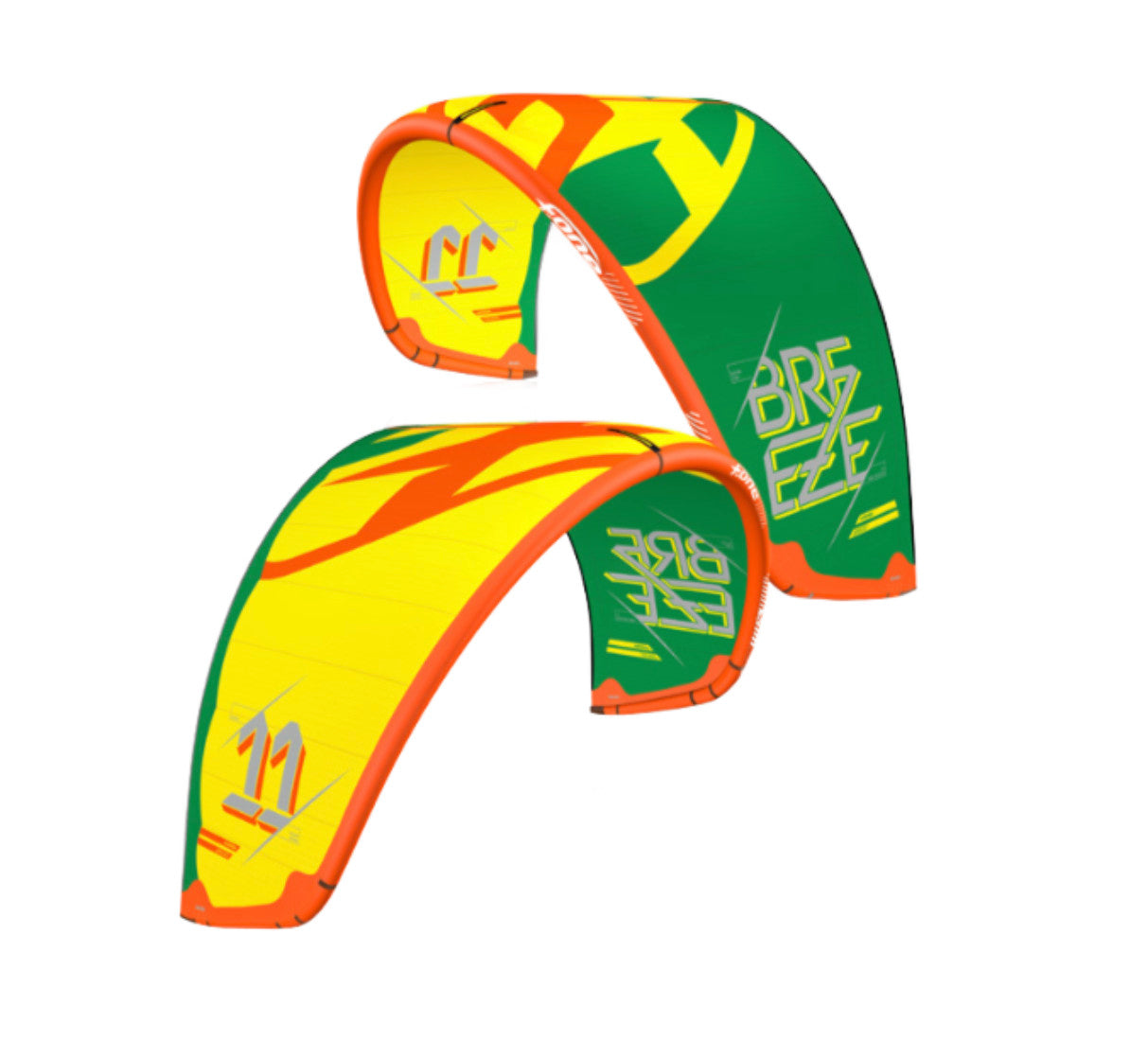 F-one BREEZE 13.0 Kite only green-orange-yellow