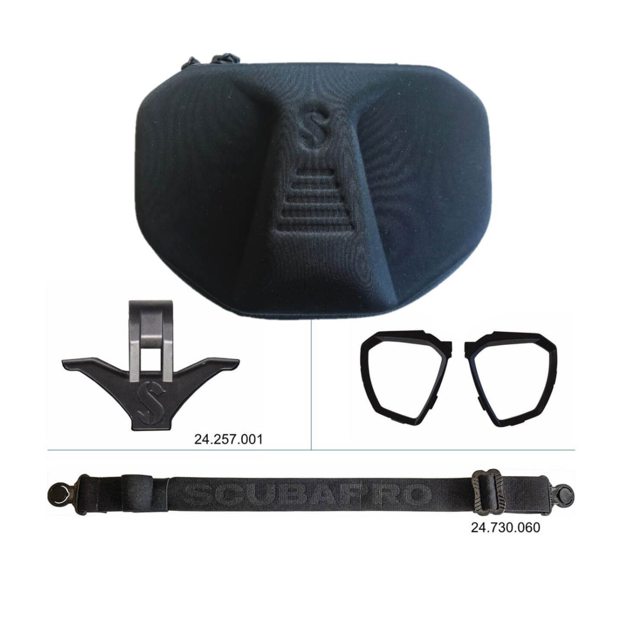 D-Maske blau/schwarz