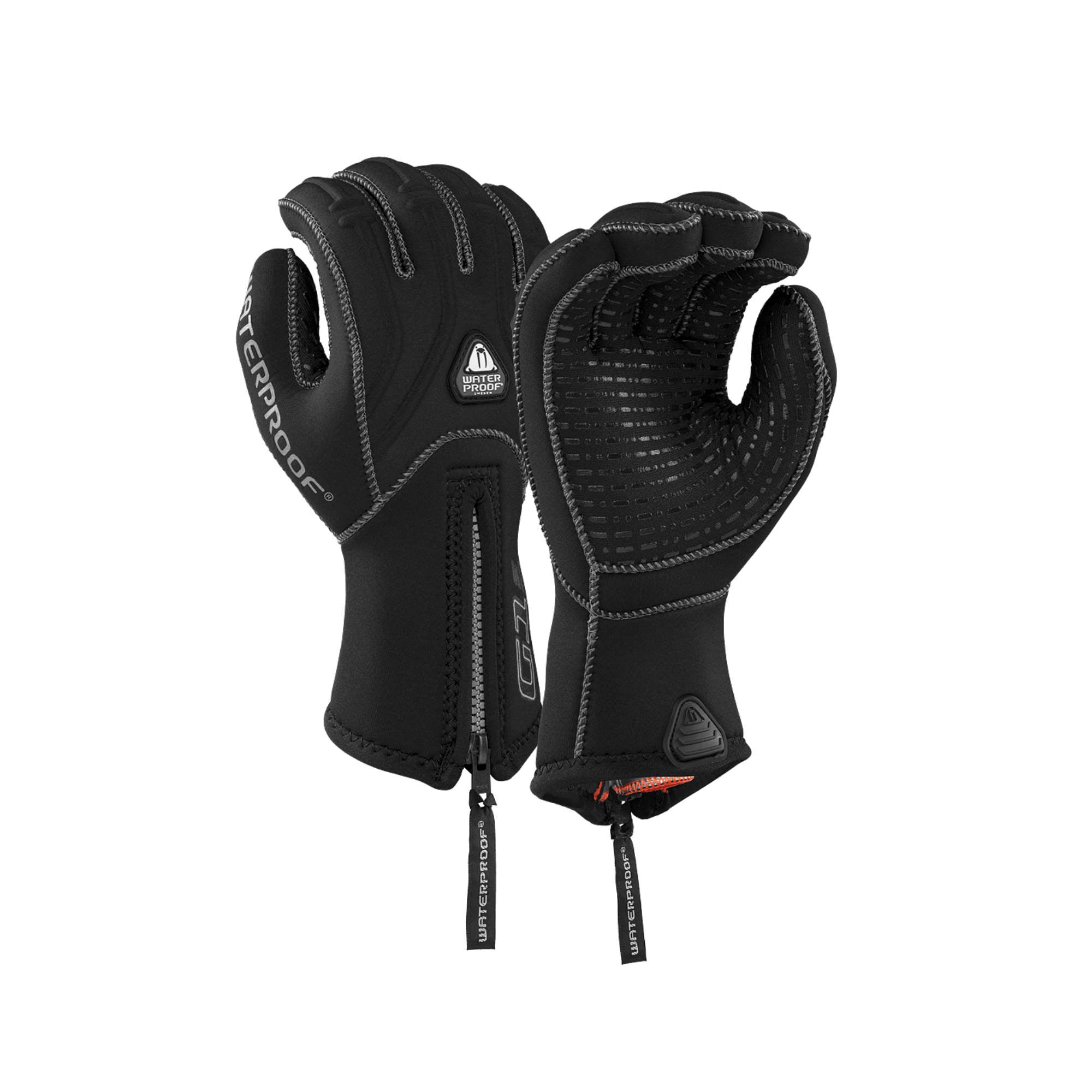 G1 5mm halbtrockener Tauchhandschuh aus Neopren mit Manschette und Reißverschluss von Waterproof