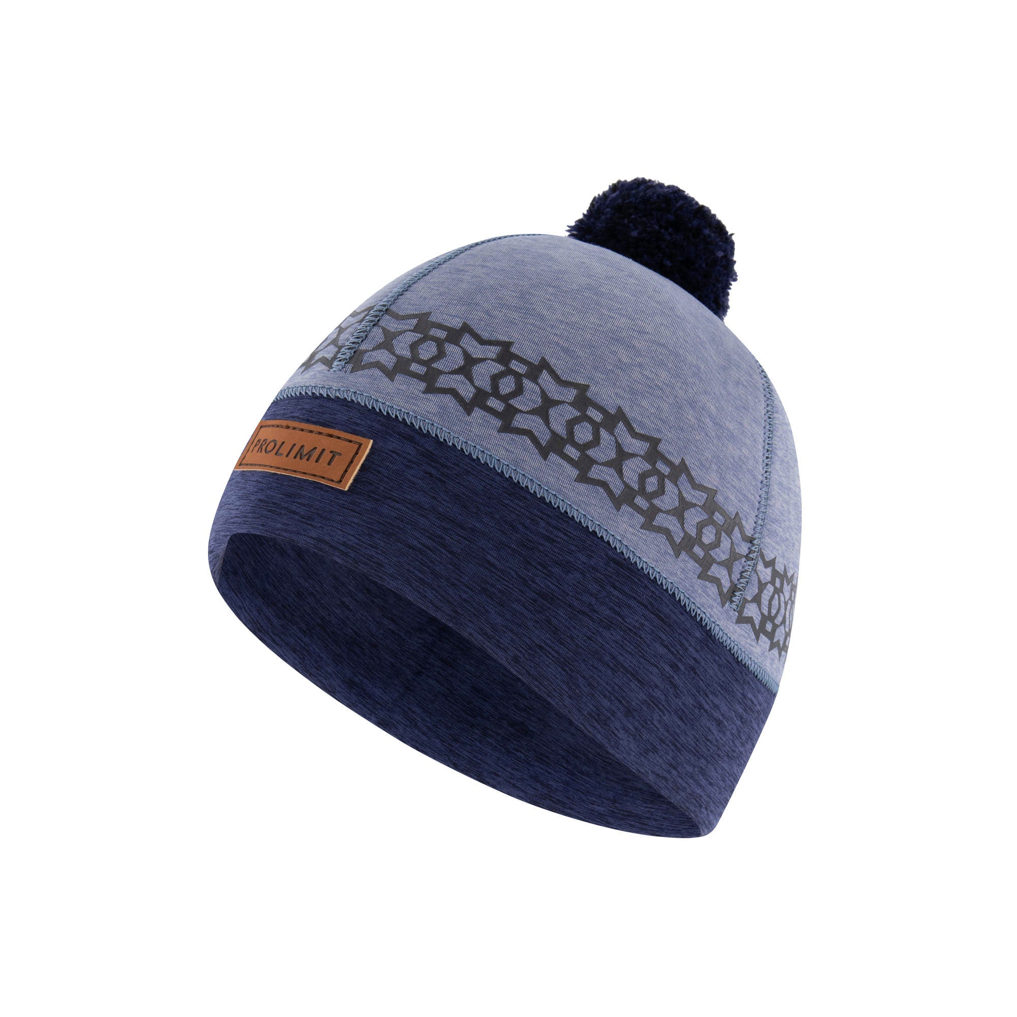 Neopren Beanie Pom Pom Alloy-Blue