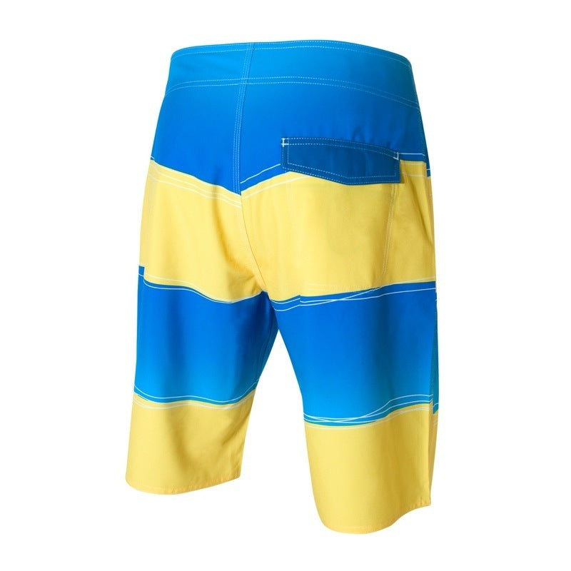 NP Sunset Boardshort yellow-blue 32