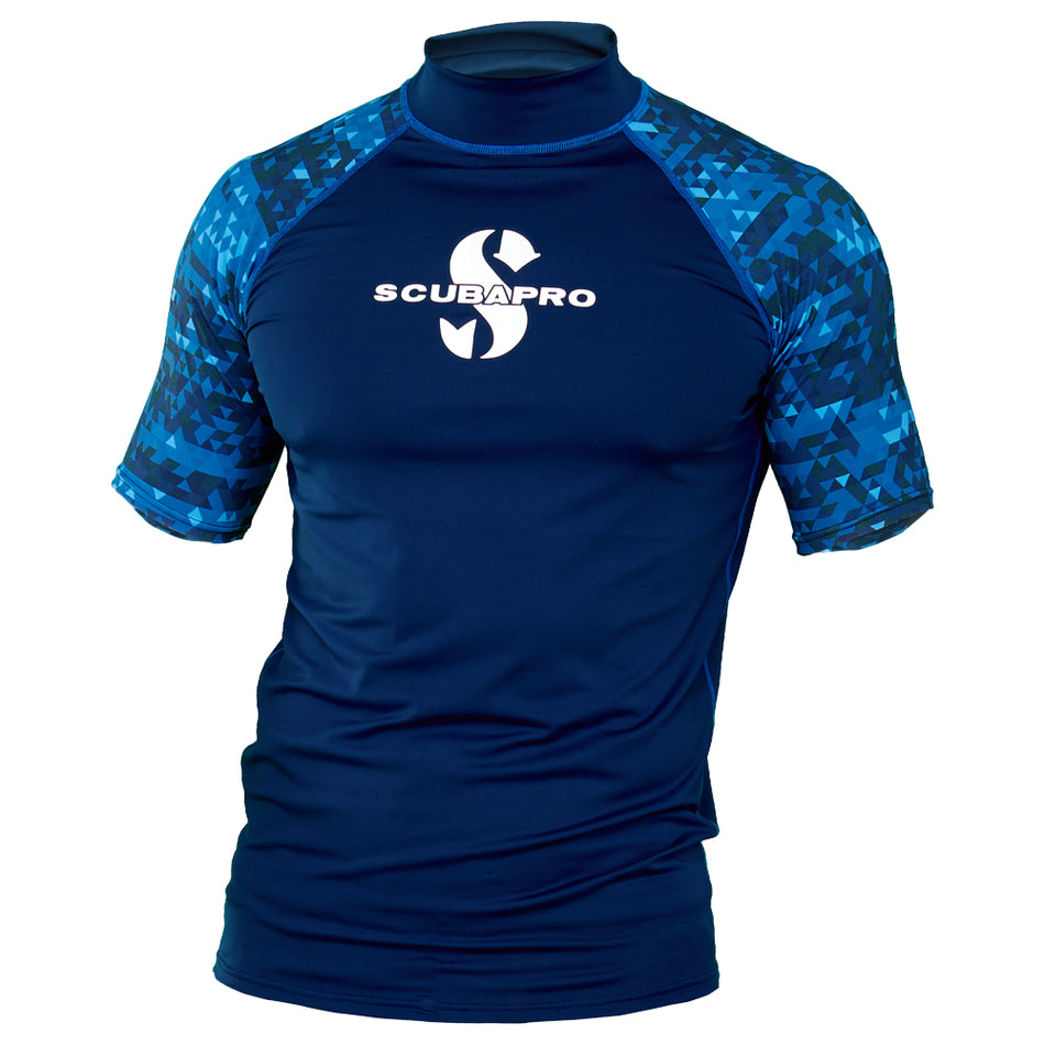 AEGEAN Rashguard blau kurzarm  - Scubapro