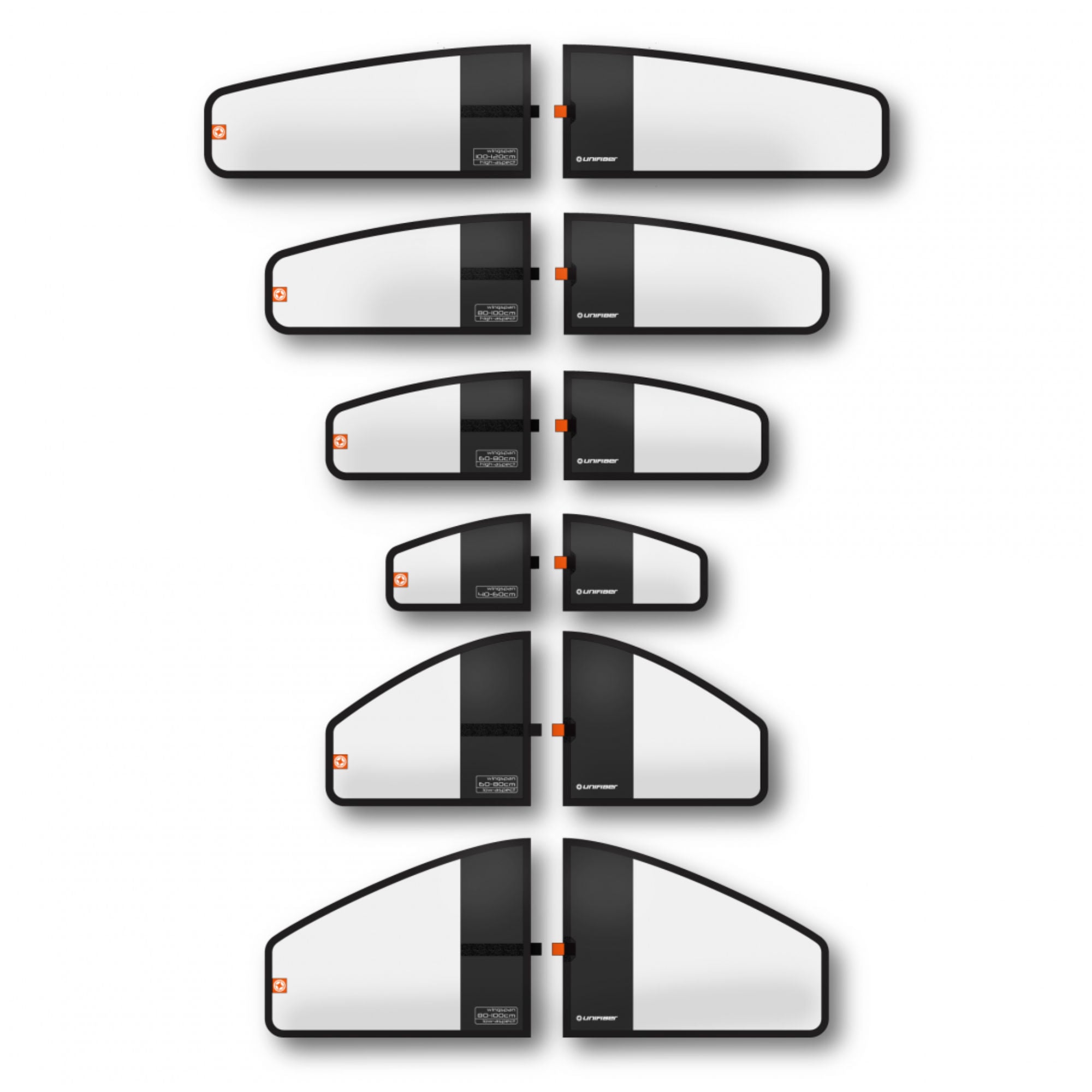 Wing Cover Set low aspect - Unifiber