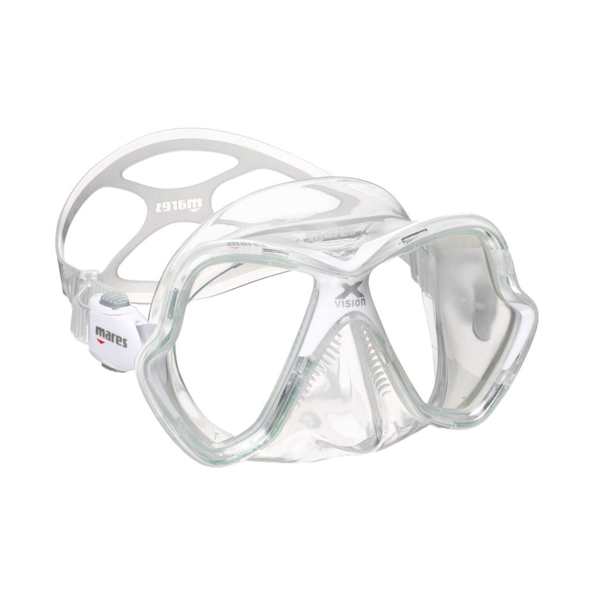 x-vsion maske klar weiss von mares