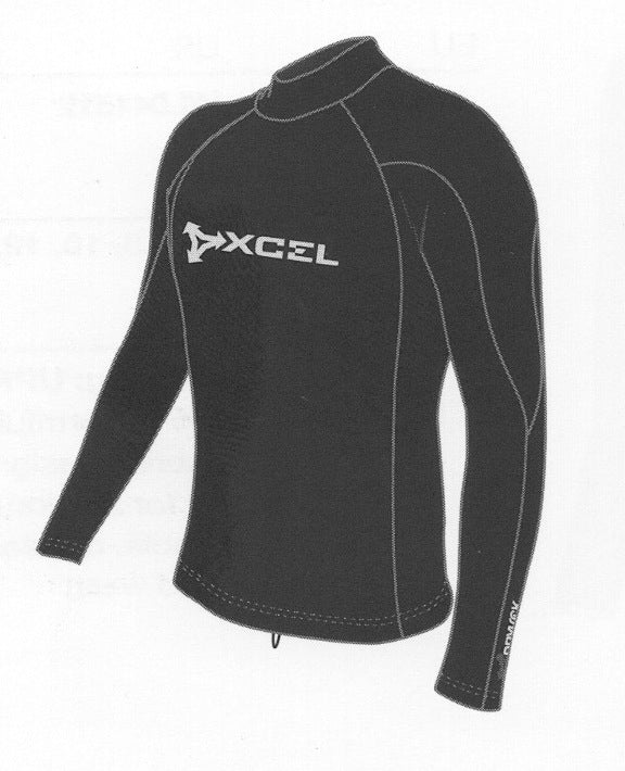 Xcel Lycra Men black Langarm