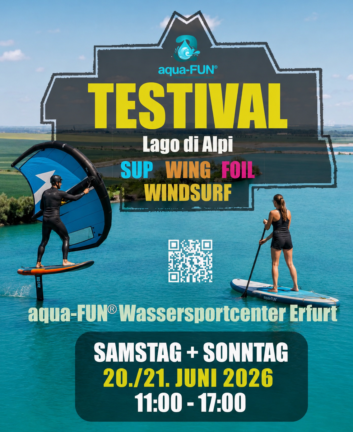 Testwochenende am Lago di Alpi mit aqua-FUN Erfurt