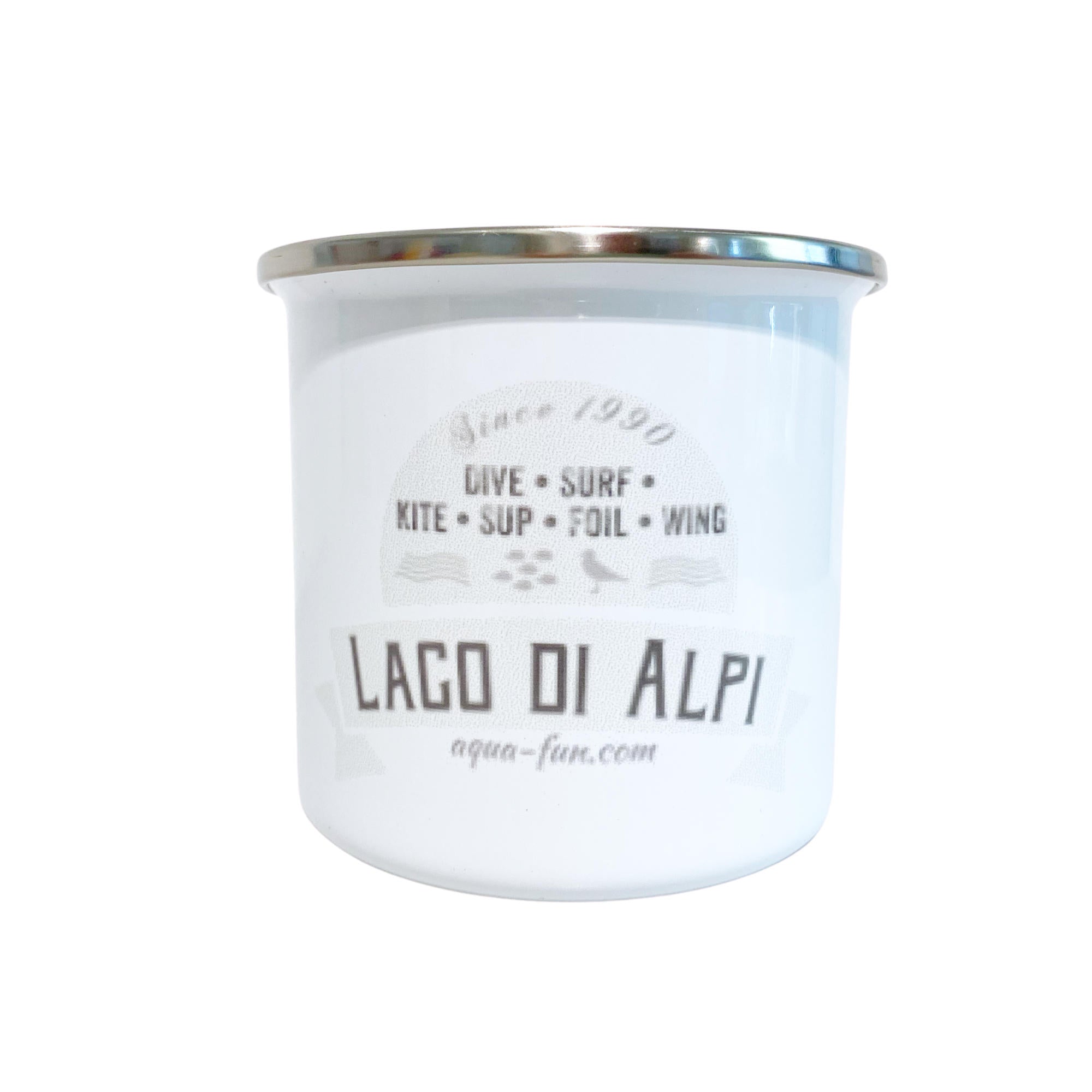 Emaille Tasse Lago di Alpi - für dein Getränk