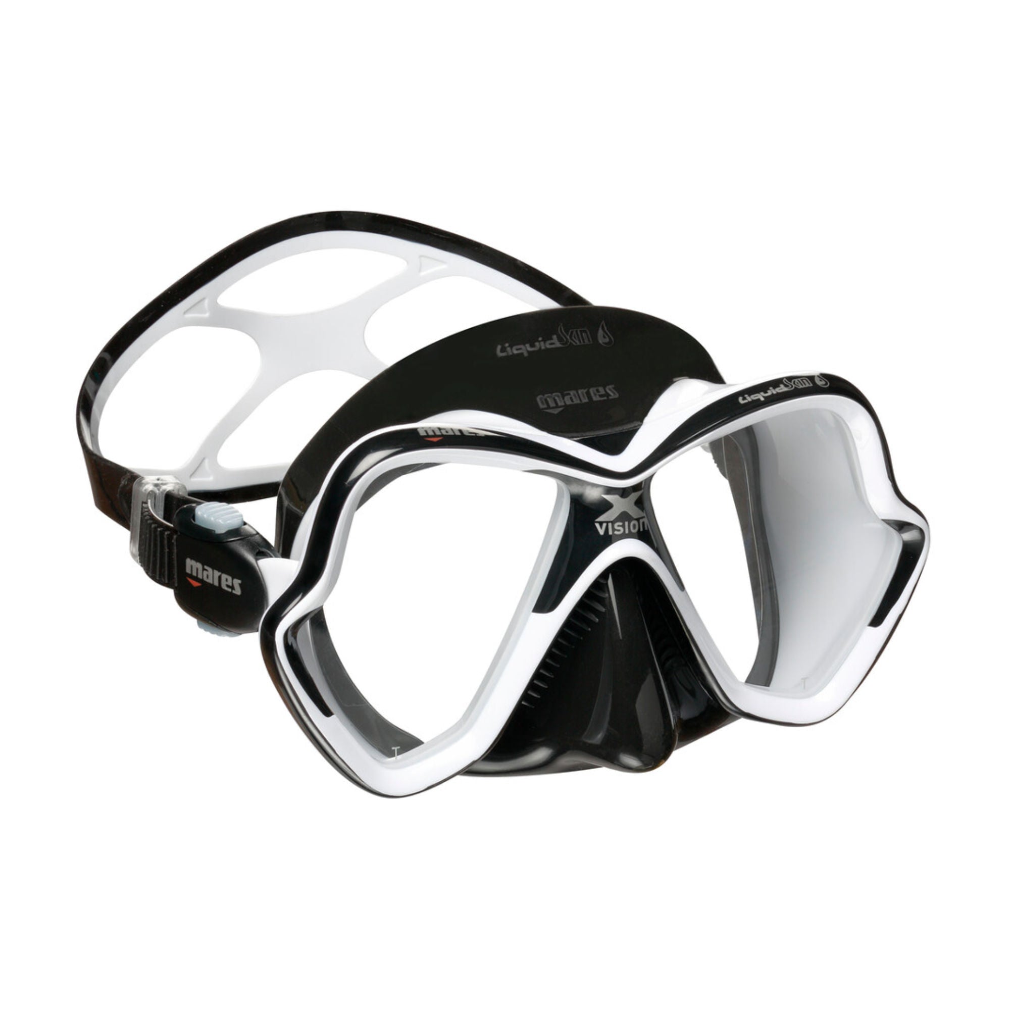 x-vision ultra maske schwarz weiss von mares